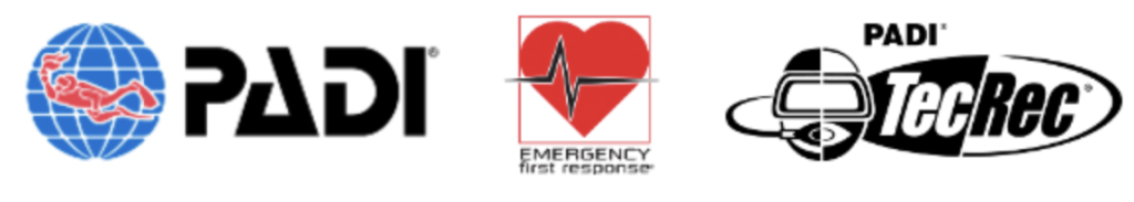 padi efr and tec rec logos